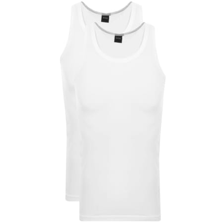 Product Image for BOSS Double Pack Vest T Shirts White
