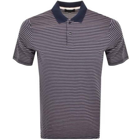 Product Image for Ted Baker Srtiped Polo T Shirt Navy