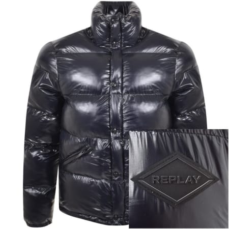 Product Image for Replay Padded Jacket Navy
