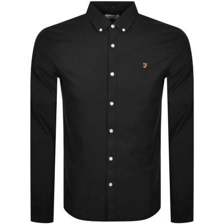 Product Image for Farah Vintage Brewer Long Sleeve Shirt Black