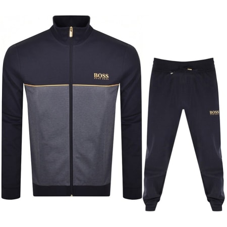 Product Image for BOSS Bodywear Lounge Full Zip Tracksuit Navy