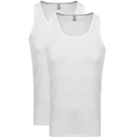 Product Image for G Star Raw 2 Pack Vest T Shirt White