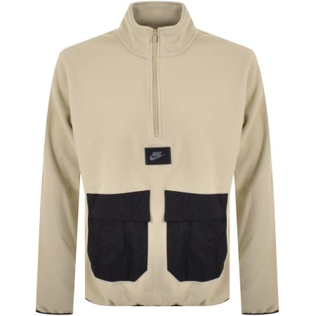 Product Image for Nike Polar Half Zip Fleece Jumper Cream