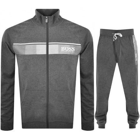 Product Image for BOSS Bodywear Lounge Full Zip Tracksuit Grey