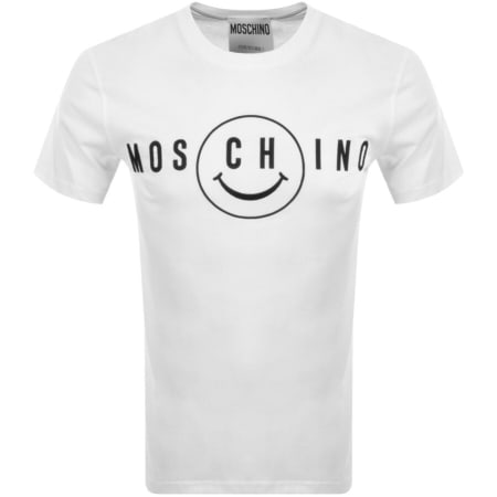 Product Image for Moschino Smile Logo T Shirt White