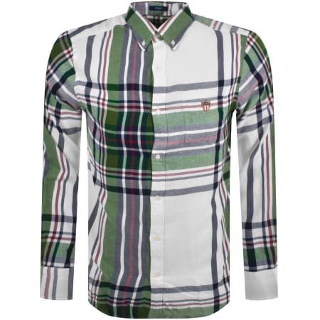 Product Image for Gant Flannel Check Long Sleeve Shirt White