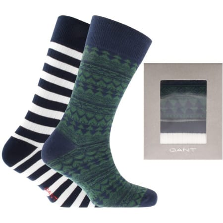 Product Image for Gant Two Pack Fairisle Socks Navy