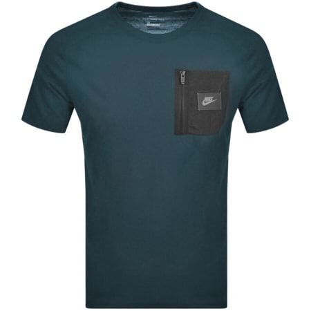 Product Image for Nike Crew Neck Short Sleeve T Shirt Navy