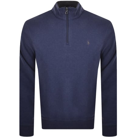 Product Image for Ralph Lauren Half Zip Sweatshirt Navy