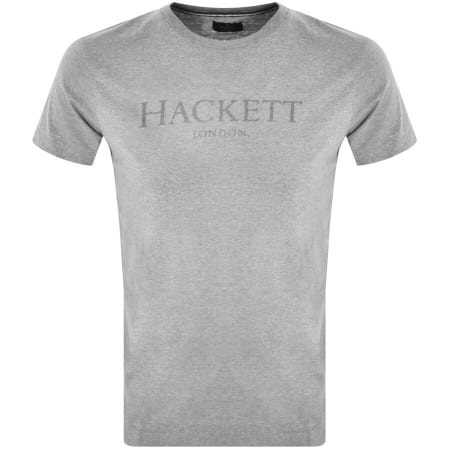 Product Image for Hackett London Logo T Shirt Grey