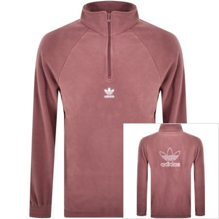 Product Image for adidas Originals Trefoil Logo Track Fleece Red