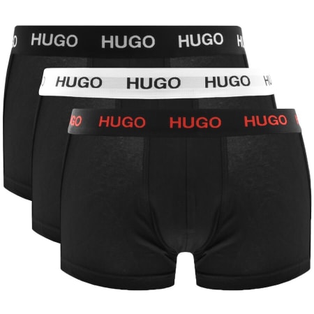 Product Image for HUGO Triple Pack Boxer Trunks Black