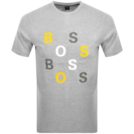 Product Image for BOSS Tessler 171 Logo T Shirt Grey