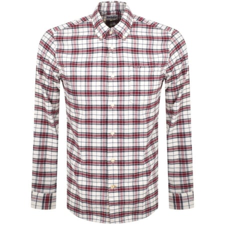 Product Image for Barbour Fellfoot Check Long Sleeved Shirt Burgundy