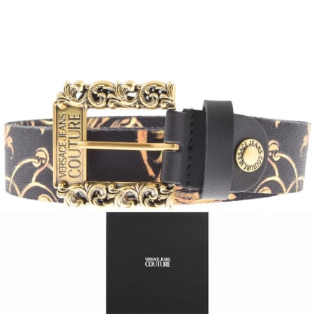 Product Image for Versace Jeans Couture Canvas Logo Belt Black