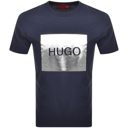 Product Image for HUGO Dolive M Crew Neck T Shirt Navy