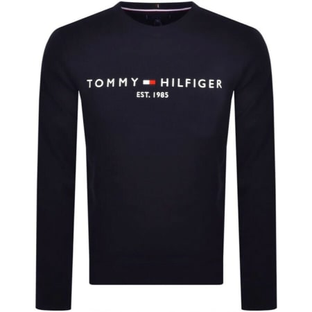 Product Image for Tommy Hilfiger Logo Sweatshirt Navy