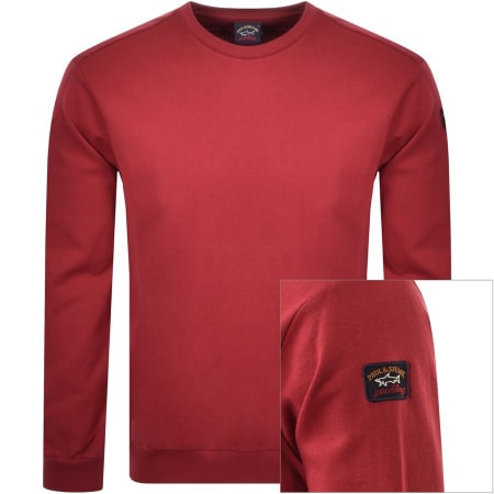 Product Image for Paul And Shark Crew Neck Sweatshirt Burgundy