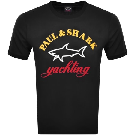 Product Image for Paul And Shark Logo T Shirt Black
