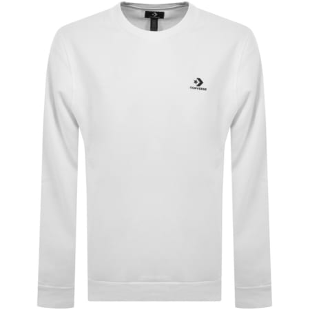Product Image for Converse Star Chevron Logo Sweatshirt White