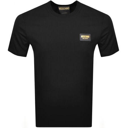 Product Image for Moschino Logo Short Sleeved T Shirt Black