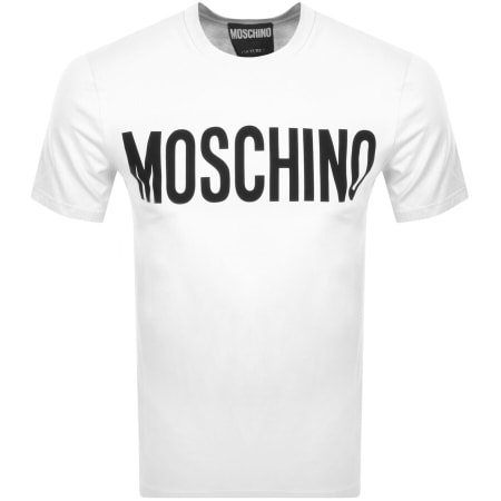 Product Image for Moschino Short Sleeve Logo T Shirt White