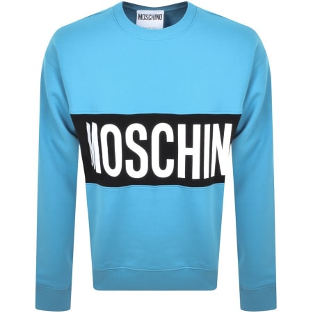 Product Image for Moschino Logo Sweatshirt Blue