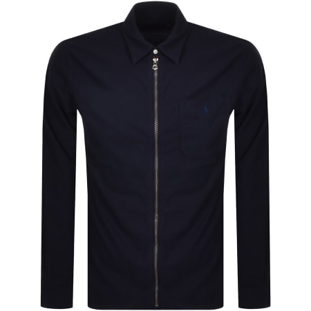 Product Image for Ralph Lauren Zip Oxford Overshirt Navy