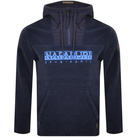 Product Image for Napapijri Teide 4 Half Zip Fleece Hoodie Navy