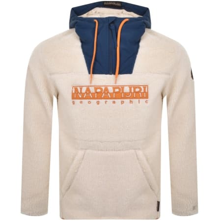 Product Image for Napapijri Teide 4 Half Zip Fleece Hoodie Beige