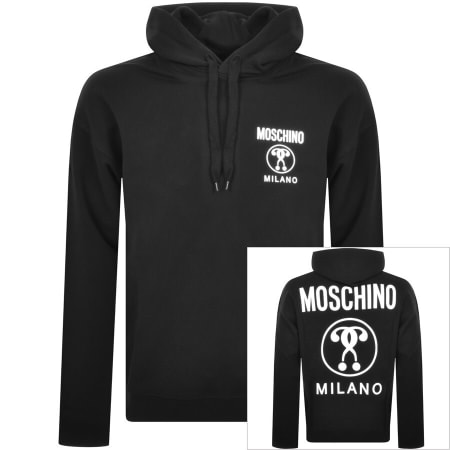 Product Image for Moschino Milano Logo Hoodie Black