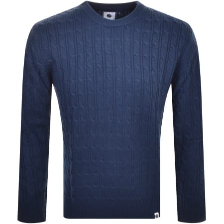 Product Image for Pretty Green Cable Knit Jumper Navy