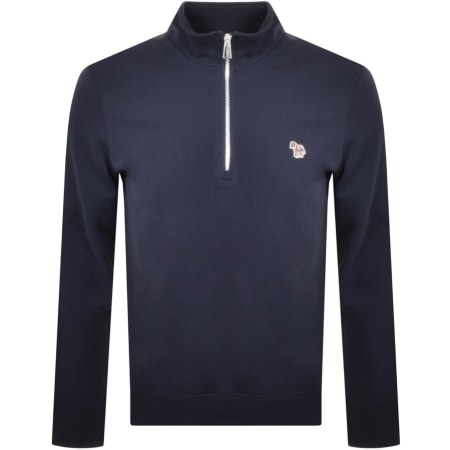 Product Image for PS By Paul Smith Half Zip Sweatshirt Navy