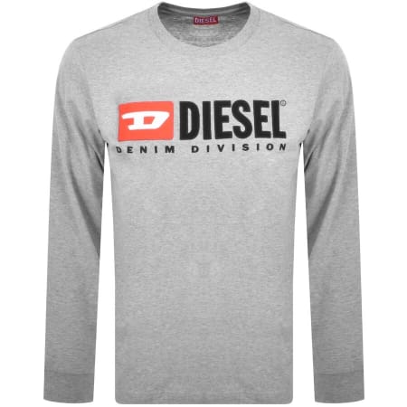 Product Image for Diesel T Just Long Sleeve T Shirt Grey