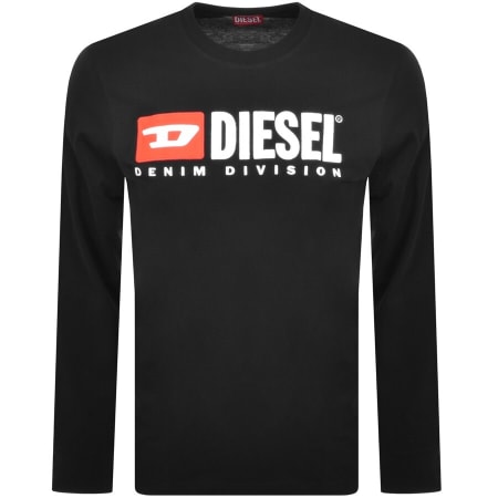 Product Image for Diesel T Just Long Sleeve T Shirt Black