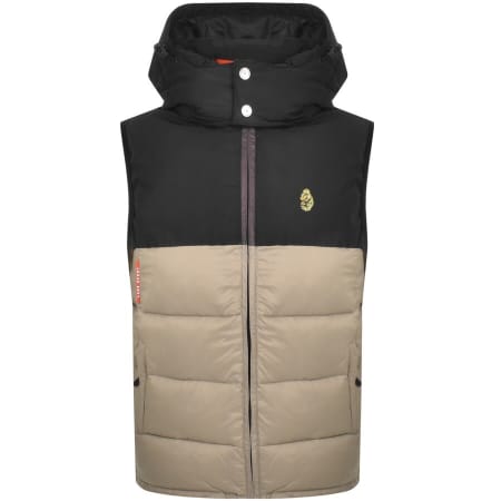 luke 1977 longard quilted hooded jacket black