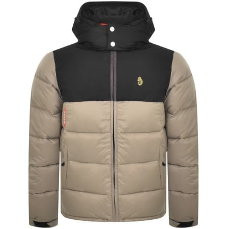 luke 1977 longard quilted hooded jacket black