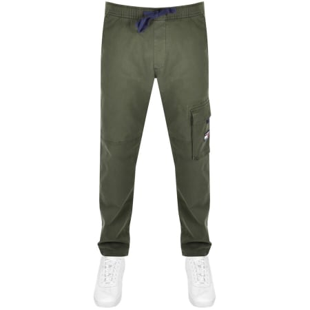 Product Image for Tommy Jeans Dad Dobby Cargo Trousers Green