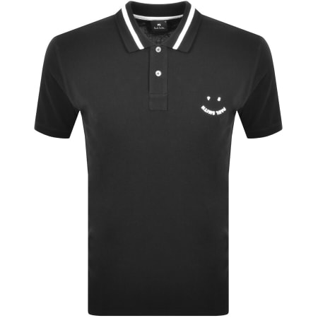 Product Image for PS By Paul Smith Happy Polo T Shirt Black