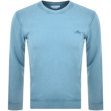 Product Image for Replay Crew Neck Washed Sweatshirt Blue