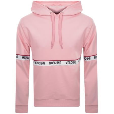 Product Image for Moschino Logo Tape Hoodie Pink