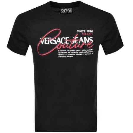 Product Image for Versace Jeans Couture Logo T Shirt Black