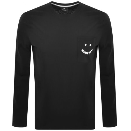 Product Image for PS By Paul Smith Happy Smile Logo T Shirt Black