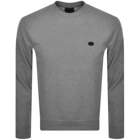 Product Image for Emporio Armani Crew Neck Logo Sweatshirt Grey