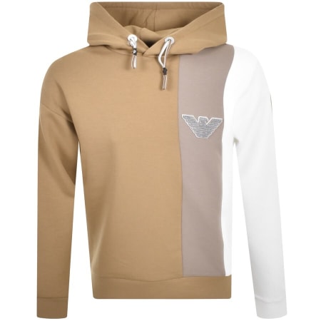 Product Image for Emporio Armani Pullover Logo Hoodie Brown