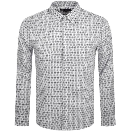 Product Image for Michael Kors Long Sleeved Logo Shirt White