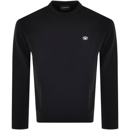 Product Image for Emporio Armani Crew Neck Logo Sweatshirt Navy