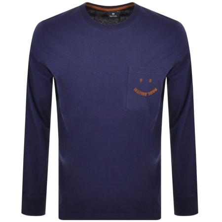 Product Image for PS By Paul Smith Happy Smile Logo T Shirt Navy