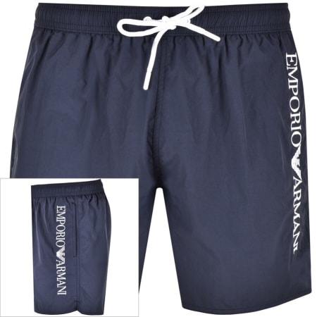 Product Image for Emporio Armani Logo Swim Shorts Navy