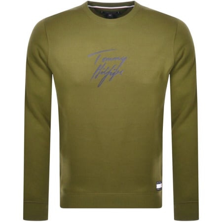 Product Image for Tommy Hilfiger Logo Sweatshirt Green